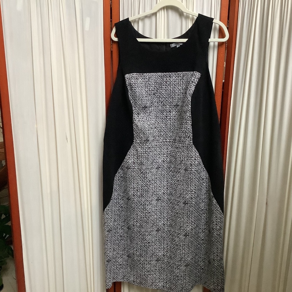 Classiques Entier Colorblock Sleeveless Dress Black/ White Size 20W